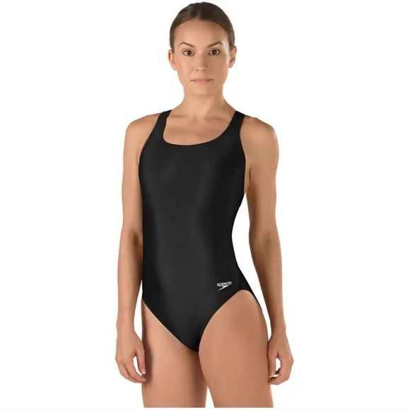 Speedo Solid Black Super Proback One Piece ProLT Women's Training Swimsuit - Picture 1 of 9
